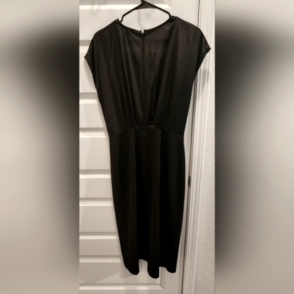 EXPRESS V-Neck Midi Sheath Dress - Picture 6 of 6